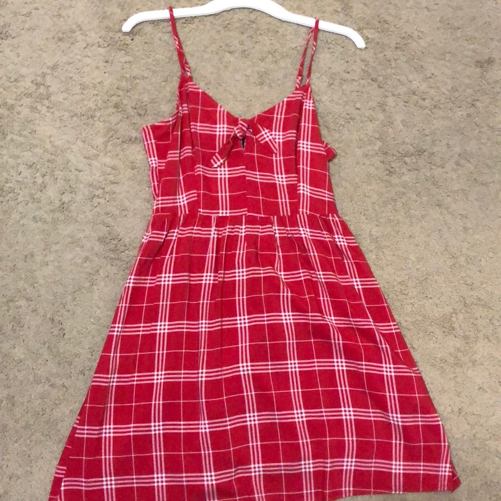 H&M Red Dress With Tie in the Front